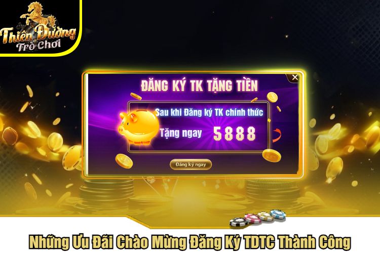 Những Ưu Đãi Chào Mừng Đăng Ký TDTC Thành Công